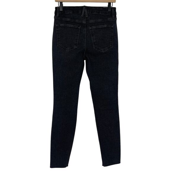 Good American Good Legs Raw Hem Jeans in Black Size 6 / 28 - Picture 8 of 8